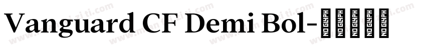 Vanguard CF Demi Bol字体转换